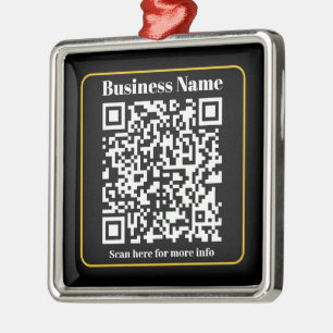 Adorno Metálico Crear un código QR comercial digitalizable instant
