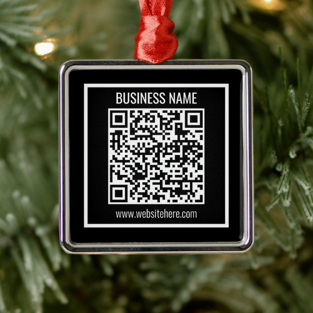 Adorno Metálico Crear un código QR moderno instantáneamente (Árbol)