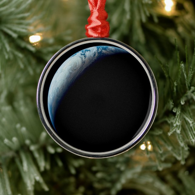 Adorno Metálico Creciente Tierra Tomada De La Misión Apolo 4. 2 (Árbol)