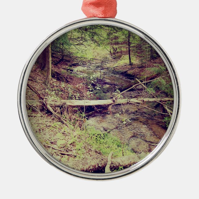 Adorno Metálico Creek de la península superior (Frente)