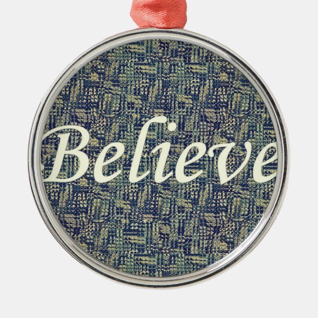 Adorno Metálico Creer sobre los paneles (Frente)