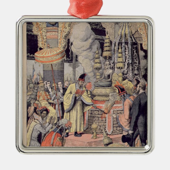 Adorno Metálico Cremación solemne del Rey Norodom I (Frente)