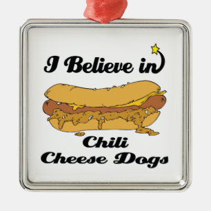 Adorno Metálico creo en chili cheese dogs
