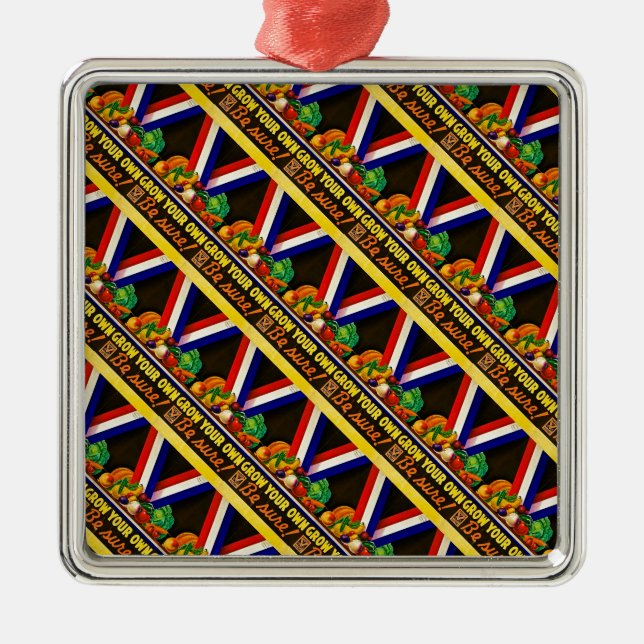 Adorno Metálico Crezca sus los propios sea el jardín de victoria (Frente)