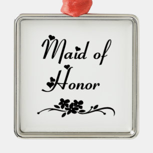 Adorno Metálico Criada del honor clásica