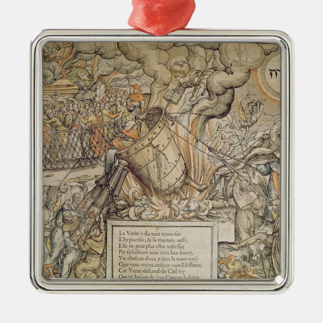 Adorno Metálico Crisol el derribar (Frente)