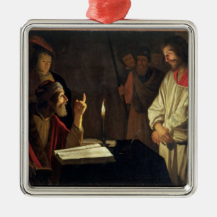 Adorno Metálico Cristo antes de Caiaphas (aceite en lona)