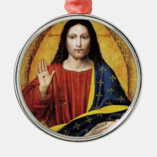 ADORNO METÁLICO CRISTO EL REY