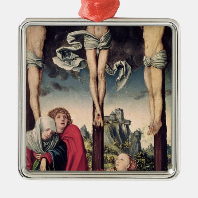 Adorno Metálico Cristo en la cruz (Frente)