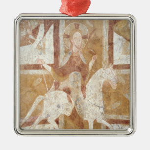 Adorno Metálico Cristo en un caballo blanco