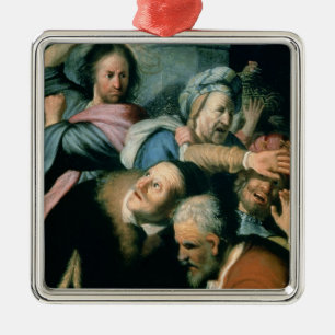 Adorno Metálico Cristo que conduce a los Moneychangers