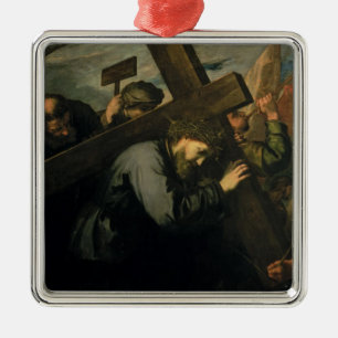 Adorno Metálico Cristo que lleva la cruz, 1635
