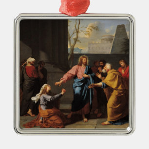 Adorno Metálico Cristo y la mujer Canaanite, 1783-84