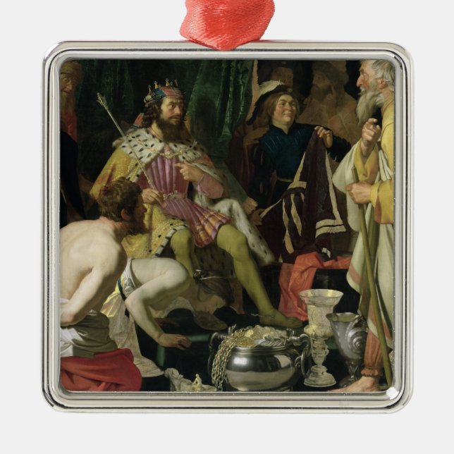 Adorno Metálico Croesus y Solon, 1624 (Frente)