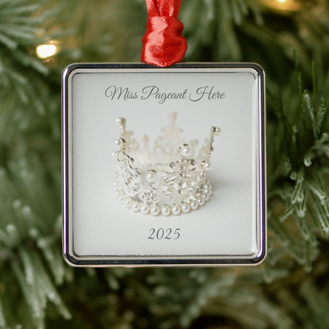 Adorno Metálico Crown Christmas Ornament (Árbol)