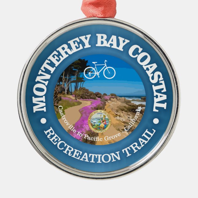 Adorno Metálico CRT de la bahía de Monterey (ciclismo c) (Frente)