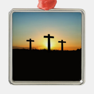 Adorno Metálico Cruz cristiana