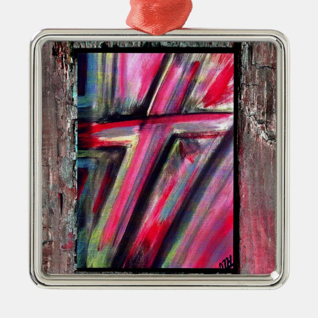 Adorno Metálico Cruz curativa (Frente)