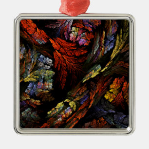 Adorno Metálico Cuadrado de arte abstracto de armonía de colores