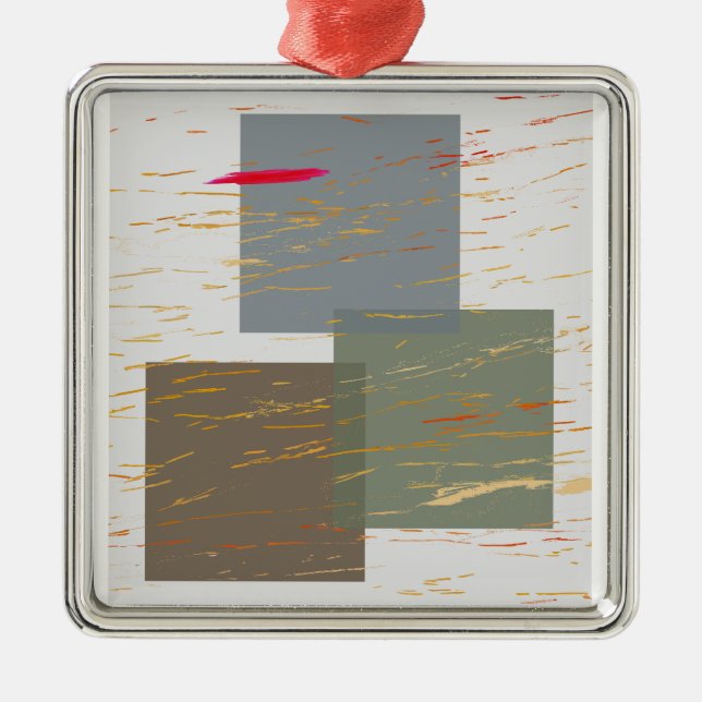 Adorno Metálico Cuadrados de Streak (Frente)