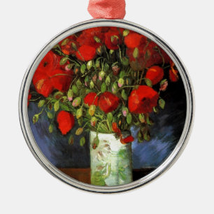 Adorno Metálico Cuadro Antiguo de Van Gogh Florero con Flores en F