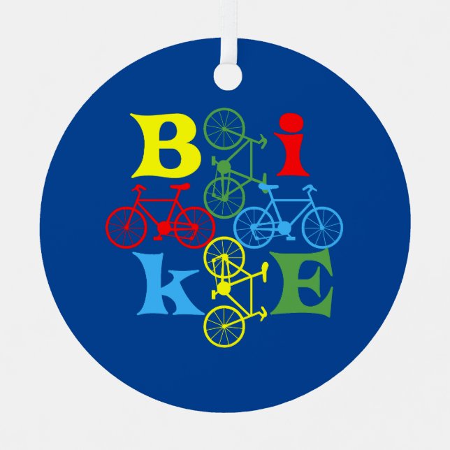 Adorno Metálico Cuatro bicicletas (Anverso)