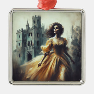 Adorno Metálico Cubierta del libro gótico de romance Spooky Castle