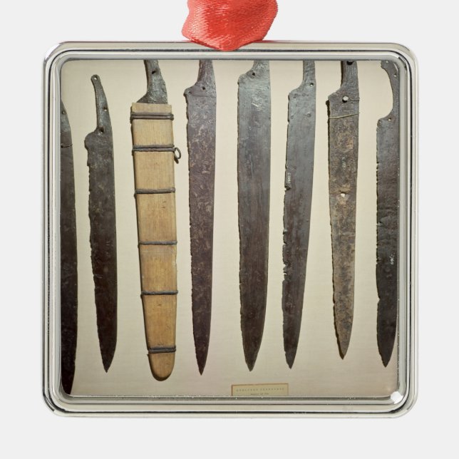 Adorno Metálico Cuchillas del hierro de Viking para las espadas (Frente)