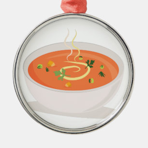 Adorno Metálico Cuenco de sopa