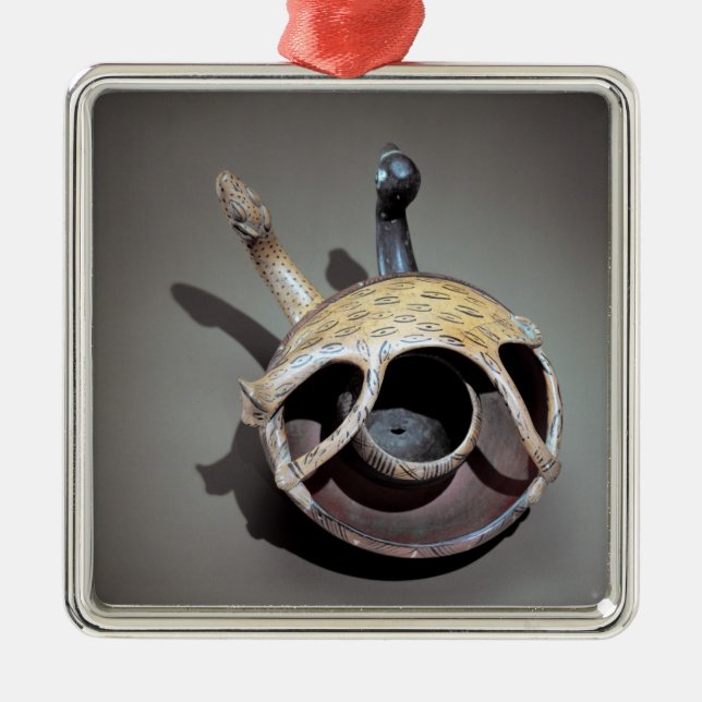 Adorno Metálico Cuenco doble de la serpiente (Frente)