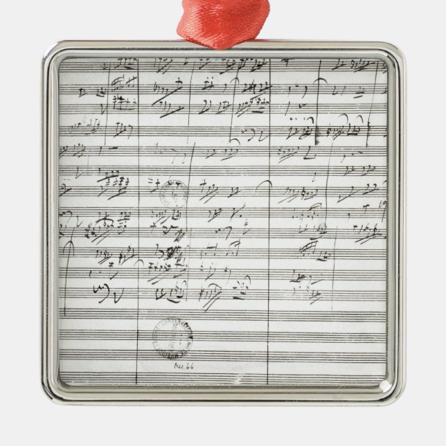 Adorno Metálico Cuenta para el 3ro movimiento de la 5ta sinfonía (Frente)