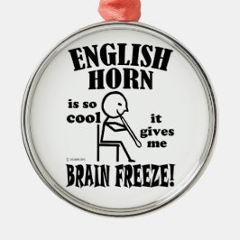Adorno Metálico Cuerno de inglés, congelación cerebral