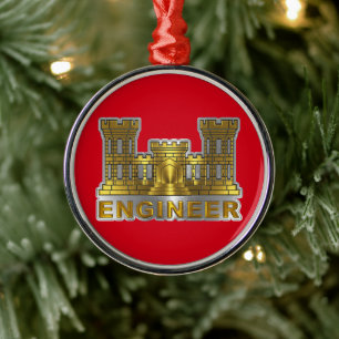 Adorno Metálico CUERPO DE INGENIEROS  Navidad