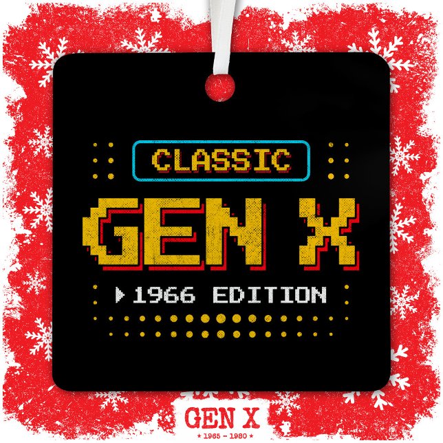 Adorno Metálico Cumpleaños de la Gaming Retro Clásico de Gen X de  (Subido por el creador)