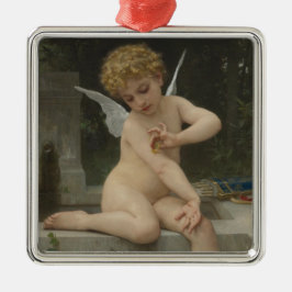 Adorno Metálico Cupido con mariposa (por Bouguereau)