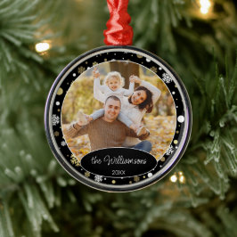 Adorno Metálico Custom Family Photo Christmas Personalized 2023