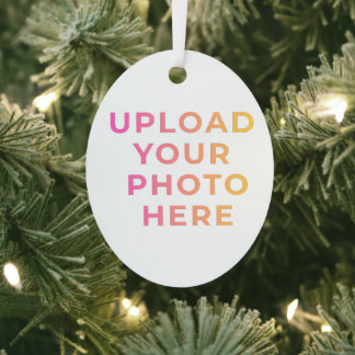 Adorno Metálico Custom Ornament | Photo, Name & Family Keepsake