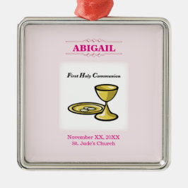 Adorno Metálico Customizable, Girl Communion Body and Blood