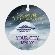 Customizable I survived the blizzard