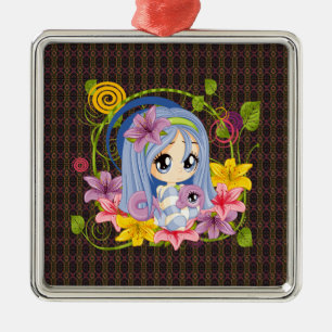 Adorno Metálico Cute Big Oyed Chibi Dragon Fairy