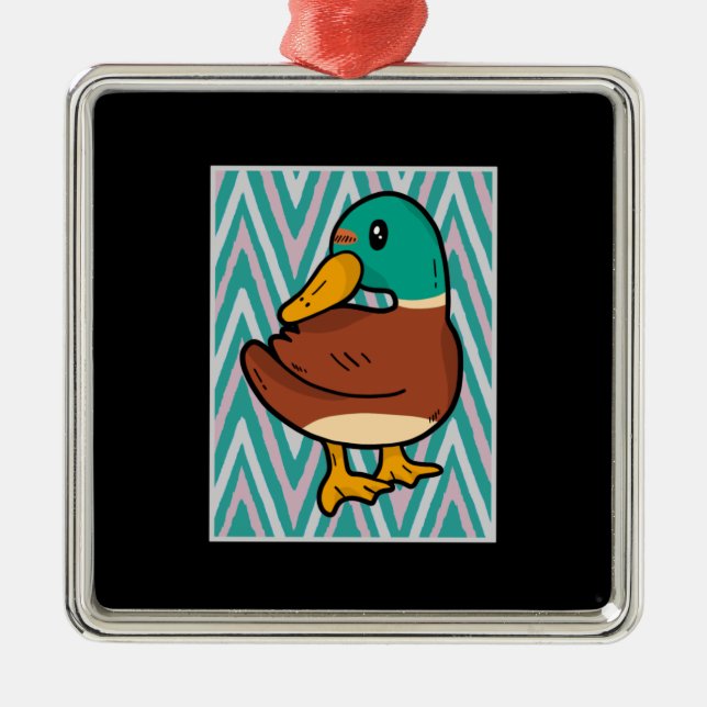 Adorno Metálico Cute Duck (Frente)