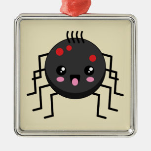 Adorno Metálico Cute Kawaii Spider