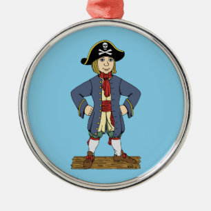 Adorno Metálico Cute Pirate Lad