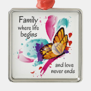 Adorno Metálico Cuto acuarela Mariposa Familia Cotización