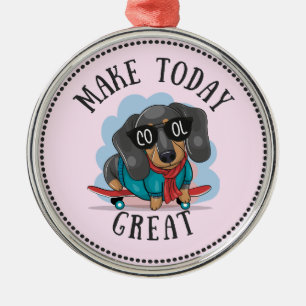 Adorno Metálico Dachshund Make Today