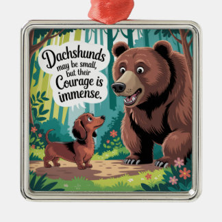Adorno Metálico Dachshunds May Be Small