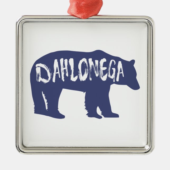 Adorno Metálico Dahlonega Georgia Bear (Frente)