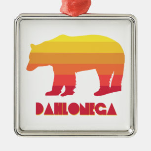 Adorno Metálico Dahlonega Georgia Rainbow Bear