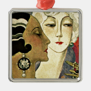 Adorno Metálico Damas del Deco