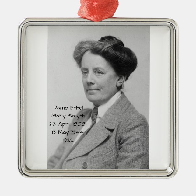 Adorno Metálico Dame Ethel Mary Smyth, 1922 (Frente)
